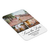 Foto Collage Wedding Save the Date Magnet Magneet (Rechterzijde)