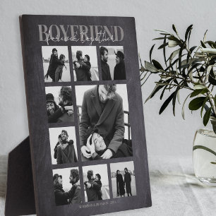 Foto-collageplaquette voor eeuwig samen met vriend fotoplaat