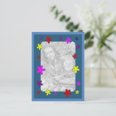 Foto Colorful Daisy Flowers Briefkaart (Staand voorkant)