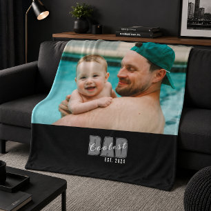 Foto Coolste Papa Opgericht Aangepast Jaar - Cadea Sherpa Deken