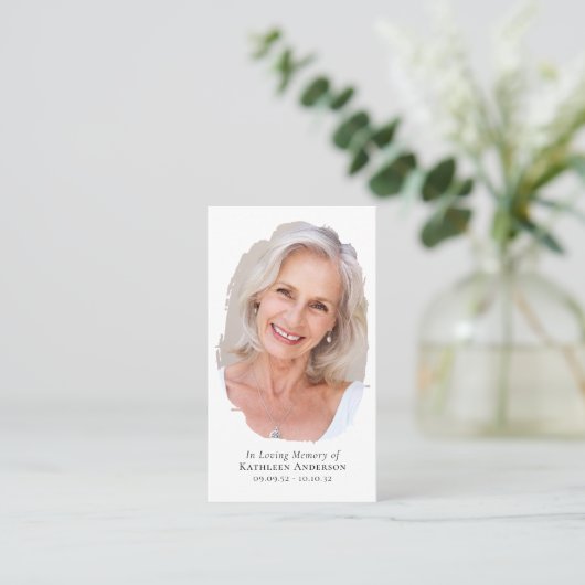 Foto Cross Memorial Prayer Kaart Contactkaartje (Staand voorkant)