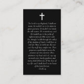 Foto Cross Memorial Prayer Kaart Contactkaartje (Achterkant)