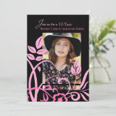 Foto Custimizable 10 Jaar Uitnodiging Borstkanker (Staand voorkant)