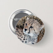 Foto Cute Cheetah Cub Ronde Button 5,7 Cm (Voorkant /achterkant)