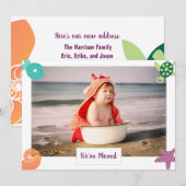 Foto Cute Fish We zijn naar het Beach New Home ver Aankondiging (Voorkant / Achterkant)