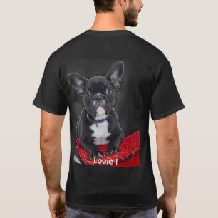 Foto Cute Louie I Black French Bulldog T-Shirt