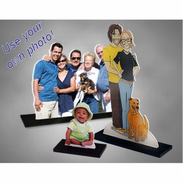 Foto Cutouts Staand Fotobeeldje (Voorkant)