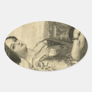 foto Dames Ovale Sticker