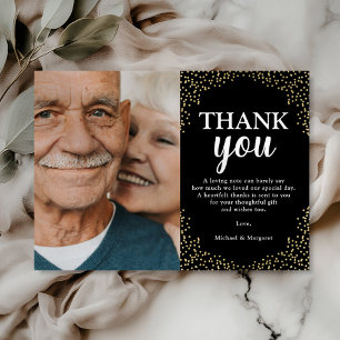Foto Dank u Black Gold Bedankkaart