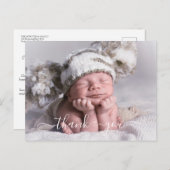 Foto Dank u Geboorteaankondiging Post Kaart (Voorkant / Achterkant)