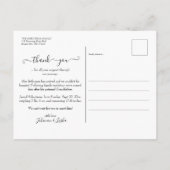 Foto Dank u Geboorteaankondiging Post Kaart (Achterkant)