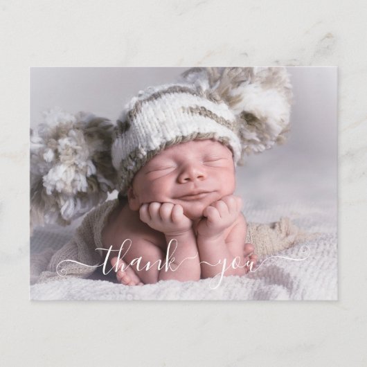 Foto Dank u Geboorteaankondiging Post Kaart (Voorkant)