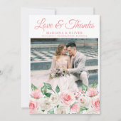 Foto Dank u kaart Floral (Voorkant)