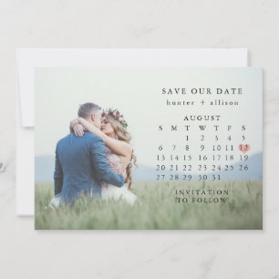 Foto: Date Calendar opslaan Save The Date