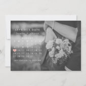 Foto: Date Calendar opslaan Save The Date (Voorkant)
