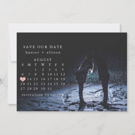 Foto: Date Calendar opslaan Save The Date (Voorkant)
