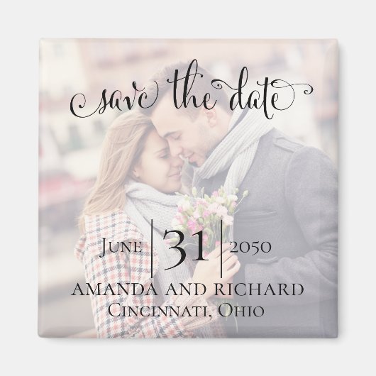 Foto: datum eenvoudig minimaliseren magneet (Voorkant)