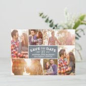 Foto: datum opslaan - alkbord save the date (Staand voorkant)
