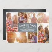 Foto: datum opslaan - alkbord save the date (Voorkant / Achterkant)