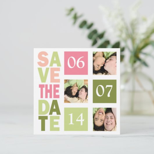 Foto: Datumkaarten opslaan Save The Date (Staand voorkant)