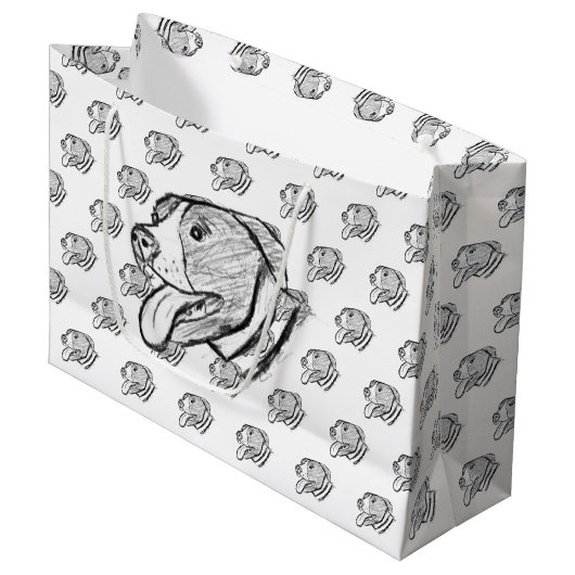 foto-dierenvriend met handtekening groot cadeauzakje (Voorkant Gekanteld)