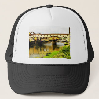 Foto-/digitale verf over en onder trucker pet