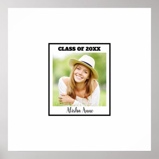 Foto diploma feest tekenbericht poster (Voorkant)