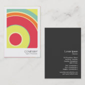 Foto direct 060 - Colorful Circle 01 Visitekaartje (Voorkant / Achterkant)