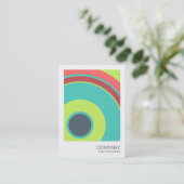 Foto direct 063 - Colorful Circle 04 Visitekaartje (Staand voorkant)