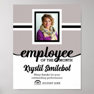 Foto display medewerker van de maand of download poster