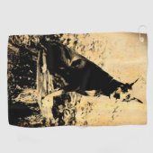  foto Doberman Pinscher Golfhanddoek (Horizontaal)