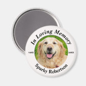 Foto Dog Memorial Magneet (Voorkant / Achterkant)