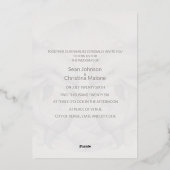 Foto Dolfijn Echte Folie Huwelijksuitnodiging Folie Uitnodiging (Achterkant)