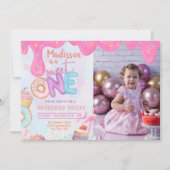 Foto Donut Sweet One-uitnodiging Kaart (Voorkant)