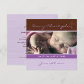 FOTO DOOP NODIGT UIT:: Geloof 6SQ Kaart (Voorkant / Achterkant)