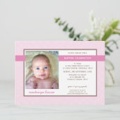 FOTO DOOP UITNODIGEN :: Glorie 3L Kaart (Staand voorkant)