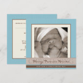 FOTO DOOPUITNODIGINGEN:: elegantie 8SQ Kaart (Voorkant / Achterkant)