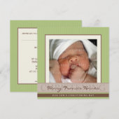 FOTO DOOPUITNODIGINGEN:: elegantie 9SQ Kaart (Voorkant / Achterkant)