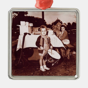 foto Drummer Boy c 1930 Metalen Ornament