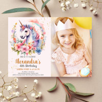 Foto Eenhoorn Rainbow Sparkles Gouden Verjaardag