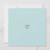 *~* FOTO EENVOUDIGE MINIMALE BRUILOFT SAVE THE DAT DATE (Achterkant)