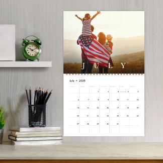 Foto Eenvoudige minimalistische typografie belette Kalender