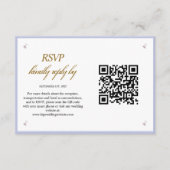 Foto Eenvoudige Moderne QR Code Bruiloft Behuizing Informatiekaartje (Voorkant)