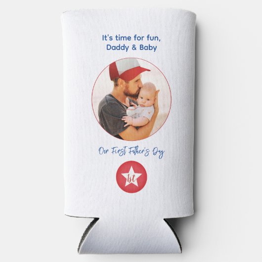 Foto Eenvoudige Moderne Typografie Eerste Vaderdag (Voorkant)