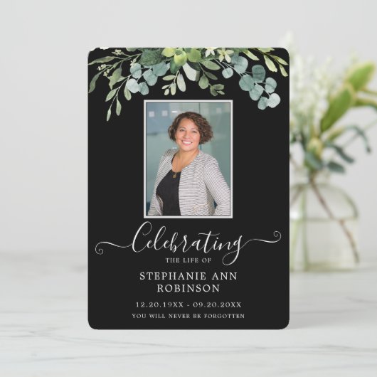 Foto Eenvoudige Orde van Service Zwart Programma (Staand voorkant)