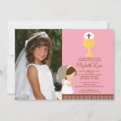 Foto eerste communiqué uitnodiging Praying Girl Pi (Voorkant)