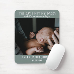 Foto eerste Vaderdag   Dag dat ik mijn papa ontmoe Muismat