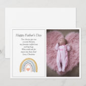 Foto eerste Vaderdag Feestdagenkaart (Voorkant / Achterkant)
