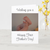 Foto eerste Vaderdag Kaart (Gele Bloem)