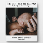 Foto eerste Vaderdag PawPaw Keepomwille Fotoplaat (Voorkant)